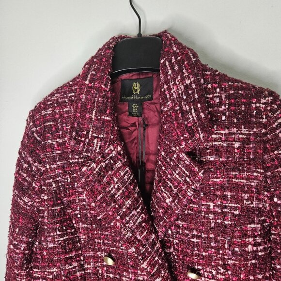 REVOLVE Red Tweed Ski Jacket - Picture 2 of 11